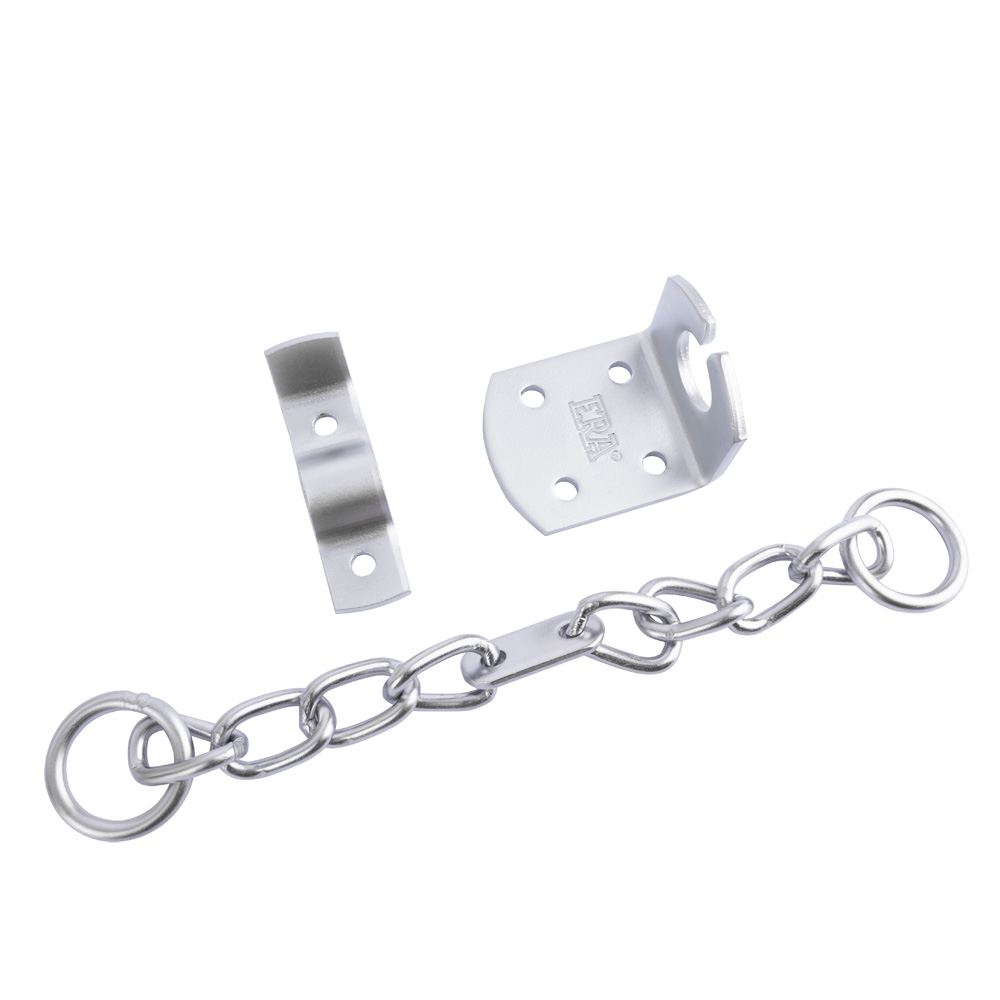 ERA Timber/PVCu Door Chain (214mm) - Satin Chrome
